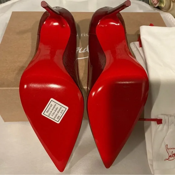 Christian Louboutin Glossy Red Heels - Picture 6 of 7